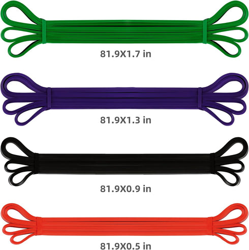 Pull Up Assist Band Heavy Duty Resistance Bands Set for Workout, Body Pull Up Assistance for Powerlifting