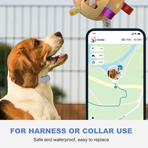 SGEOYPIL Pack 6 GPS Tracker for Dogs Rubber Clip Compatible with Tractive GPS Pet Location Tracker Replacement