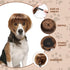 Dog Costume Cat Apparel, Curly Braids Headgear Wigs, Cute Funny Pet Hair Accessories (flax)