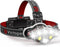 Victoper Rechargeable Headlamp, 8 LED High Lumen Super Bright USB Waterproof Head Flashlight