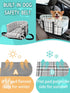 13lbs(Grid Prpeko Small Dog Car Seat, Portable Dog Seat with Soft Washable Cushion,Center Console Dog Car Seat