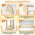 Yasdyri Chicken Perch with Mirror Roosting Bar for Baby Chicks Chick Jungle Gym Roosting Bar Strong Wooden Baby Chick