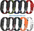 NINKI Sport Fitbit Luxe Bands for Women, Silicone (Black+Red), Cute Small Replacement Bands for Fitbit Luxe Watch