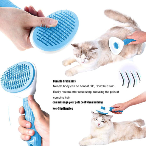 Bygytyo Pet Washing Bathing Grooming Gloves - 3 in 1 Hair Remover Brush and Nail Clippers Kit