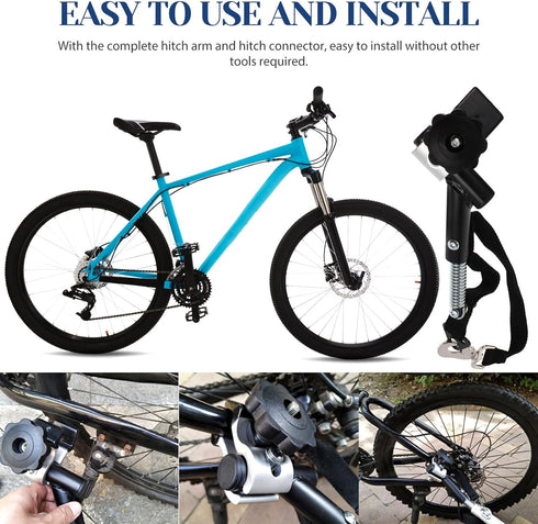 Universal Bike Trailer Hitch Connector Coupler: Quick Release Bicycle Trailer Hitch Adapter for Cycling Accessories