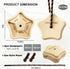 2 Pack 5 Portable Hangboard - Wooden Pentagram Rock Climbing Fingerboard, Lightweight with Multi-depth Pockets, Finger