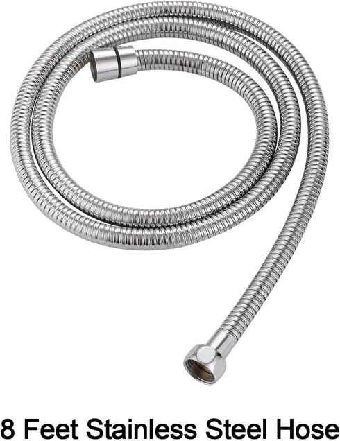 SUMERAIN Pet Shower Sprayer, Dog Shower Attachment with Solid Brass Diverter, 8 Feet Hose