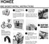 HOMEE Folding Rear Bike Basket | Wire Mesh Fold-Up Detachable Bag for Mountain Bike Accessories (1 Pack)