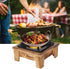 Portable Barbecue Alcohol Oven Stove, Kitchenware Cooking Utensil for Outdoor Picnic