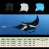 Carefree Fish Manta Ray 1.5W Mini Air Pump with Accessories Tube and Tiny Air Stone for 0.5-15 Gallon Fish Tank