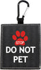 Funny Dog Leash Sleeve Do Not Pet Wrap Alert Hanging ID Patch Tag, Pet Birthday Gift (Do Not Pet2-Tag)