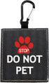 Funny Dog Leash Sleeve Do Not Pet Wrap Alert Hanging ID Patch Tag, Pet Birthday Gift (Do Not Pet2-Tag)