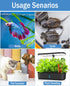 AquaMiracle Adjustable 10W Betta Heater, Submersible Fish Tank Heater for Up to 1 Gallon Tanks with Digital Display.