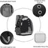 Henkelion Backpack Carrier for Small Medium Dogs Cats, Space Capsule Pet Carrier, Airline Approved, Black