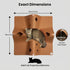 4-Way Interactive Cat Tunnel Mat for Indoor Cats, Felt Cat Cave with Hanging Ball, Foldable Kitty Play Mat and Hideout