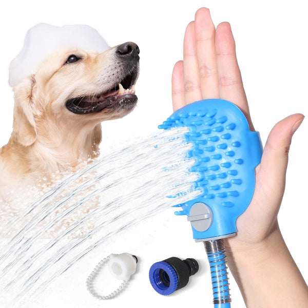 Fogatti Dog Shower Hose Attachment Grooming Sprayer with 7.2 FT Long Water Pipe, Ideal for Dog and Cat Grooming