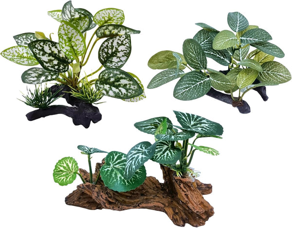 Artificial Silk Aquarium Plants, 3PCS Green Grasses, Aquatic Water Grass Foreground Decor