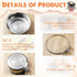 4 Packs Stainless Steel Bird Feeding Dish Cups, 30 oz Bird Feeder for Parrots, Water Food Bowl, Clamp Accessories