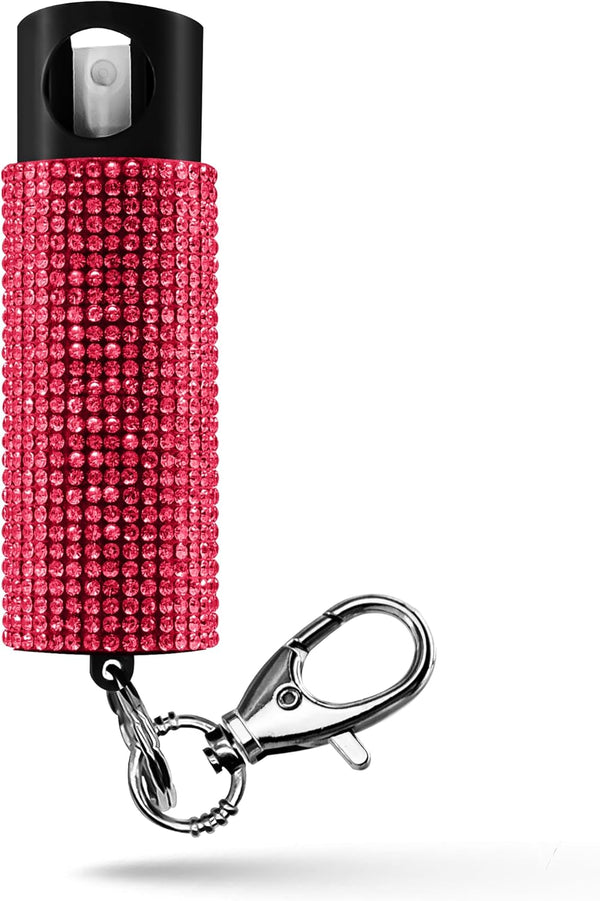 Guard Dog Security Bling it On Pepper Spray Keychain - Mini, Lightweight, Maximum Police Strength OC Spray, 16ft Range,