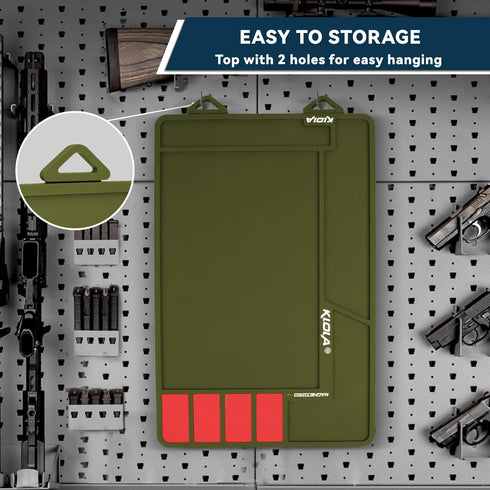 Gun Cleaning Mat - Anti-Slip Thick Rubber Maintenance Pad for Pistol, Rifle, Handgun Cleaning for All Guns