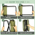 Nicerice Backpack Portable Foldable Stool,Tiny Foldable Stool which can Turned Into a Satchel,Mountaineering and Hiking