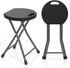 Goplus Folding Stool, 18 inch Foldable Camping Stool for Adults with 440