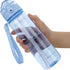 OLDLEY 17oz Kids Motivational Water Bottle, Leak-Proof Tritan BPA-Free, Reusable for School