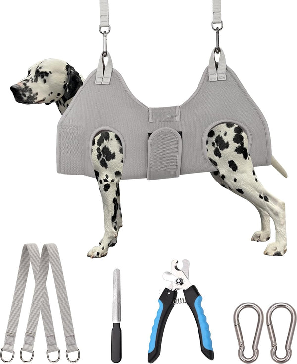 XX-Large Dog Grooming Hammock, Sling for Nail Trimming, Dog Restraint Holder for Pet Grooming Suspension