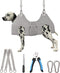 XX-Large Dog Grooming Hammock, Sling for Nail Trimming, Dog Restraint Holder for Pet Grooming Suspension