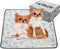 Qeils Reusable Puppy Pads, 4 Pack Washable Pee Pads for Dogs, Non