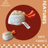 7-Inch Plush Squeaky Toy for Small Dogs - Prawn Sushi Design