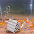 AnRui Ceramic Shrimp and Betta Shelters Ten Holes Fish Tank Decor Honeycomb Tunnel Aquarium Dcor Thematic Ornaments