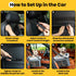 20lbs, Conlun Dog Car Seat Booster for Small Pet Under Portable Travel Puppy Car Seat with Internal Steel Frame