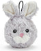Pet Lou 4 Inch Squeaky Rabbit Dog Plush Toy, Stuffing-Free Soft Plush,