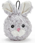 Pet Lou 4 Inch Squeaky Rabbit Dog Plush Toy, Stuffing-Free Soft Plush,