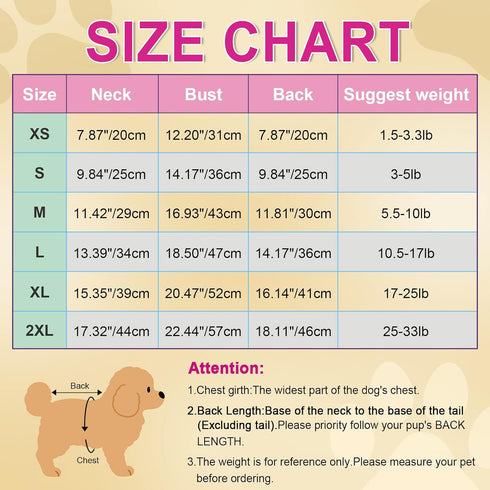 Dog Pajamas Pjs for Spring Summer - Soft Stretchy Onesies for Small Dogs, Cat Pet Jammies Outfit