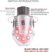 NOBUHIRO Tactical Helmet Light, IR Strobe + 5-Speed Red Strobe Light for Camping Hunting Outdoor Sports