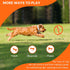 BIONIC Toss-N-Tug Dog Toy, High-Visibility Ultimate Multi-Action Toy