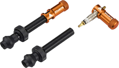 Granite Juicy Nipple Valve Cap, Easy to Use Bike Tire Caps, Durable Alloy (Orange)