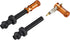 Granite Juicy Nipple Valve Cap, Easy to Use Bike Tire Caps, Durable Alloy (Orange)