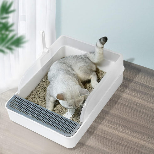 Chinchilla Tfwadmx Large Rabbit Litter Box Toilet Rectangle Potty Trainer Corner Litter Bedding Box Pet Pan for Adult