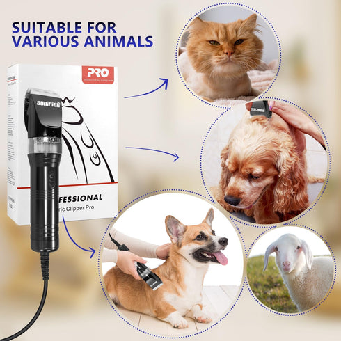 Professional Dog Grooming Clippers for Thick Coat, Dog Hair Trimmer for Grooming, Pet Clippers for Dogs, Cats, Sheep,