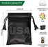 Golf Valuables Pouch, Leather Golf Tee Bag with Drawstrings, Golf Ball Bag for Men and Women