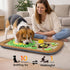 2IN1 28.3''x28.3'' Dog Bed Mat&Snuffle Mat for Dogs Large Breed, Interactive Puzzle Dog Food Mat, Easy to Clean