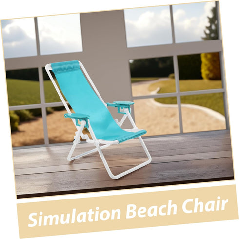 VILLCASE Beach Chair Lightweight Portable Lounge Chair for Outdoor Use Durable Plastic Design for Relaxing Beach Picnic