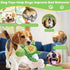 ZYBDP Interactive Dog Toy, Green Turtle Plush with Slow Feeder Bowl, Squeaky Chew Toy