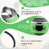 6 Pcs Cat Bowls for Food and Water, Stainless Steel PET Dishes 7 oz with Anti Slip Rubber Base for Indoor Pets