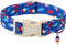 Lionet Paws 4th of July Dog Collar- Cute Blue Red Popsicle Dog