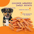 21.2 oz Jungle Calling Dog Treats for Medium/Large Breeds Rewards - Chicken Wrapped Sweet Potato, Grain Free, Rawhide