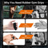 Yaoerlingjiu 4-PCS Rypt Grip for Weight Lifting Deadlift Rows-Rubber Anti-Slip Ergonomic Lifting Gloves for Men